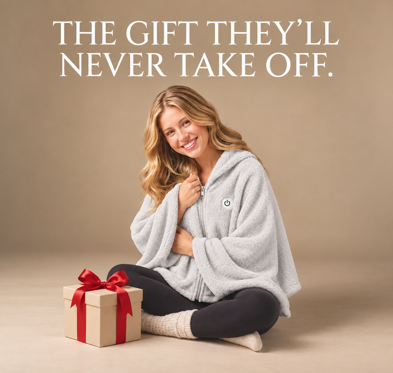 Warmora wearable blanket styled as a cozy gift